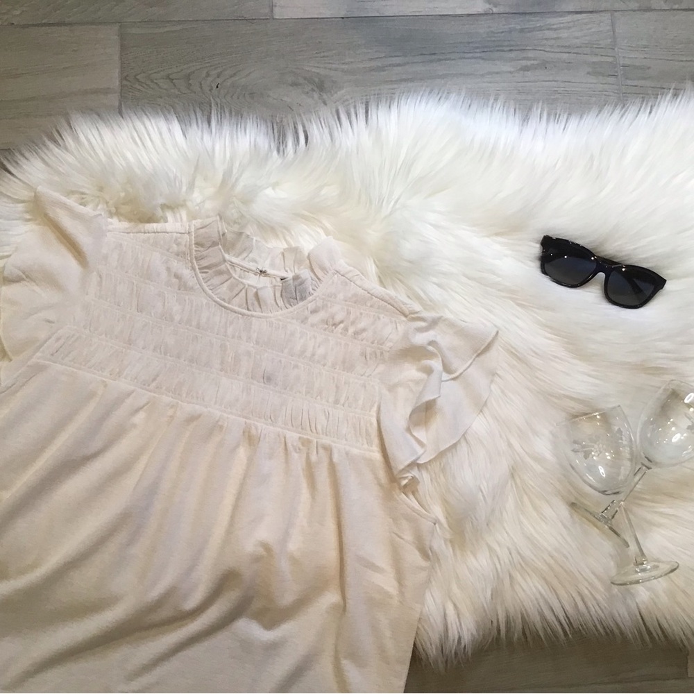 Ann Taylor Cream Blouse